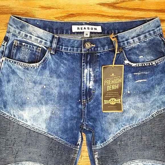 Reason Other - Reason premium denim Jackson destroyed shorts NWT